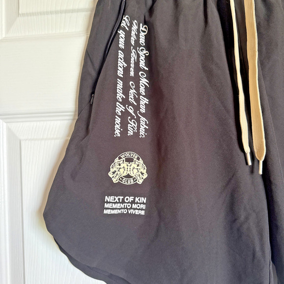 Men's Black Graphic Shorts - Picture 7 of 15